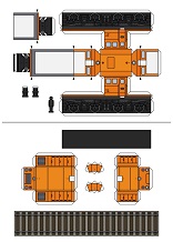 ocuklar iin hazr model Tren maketi ablonu, paper craft model